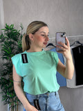 Camiseta hombrera