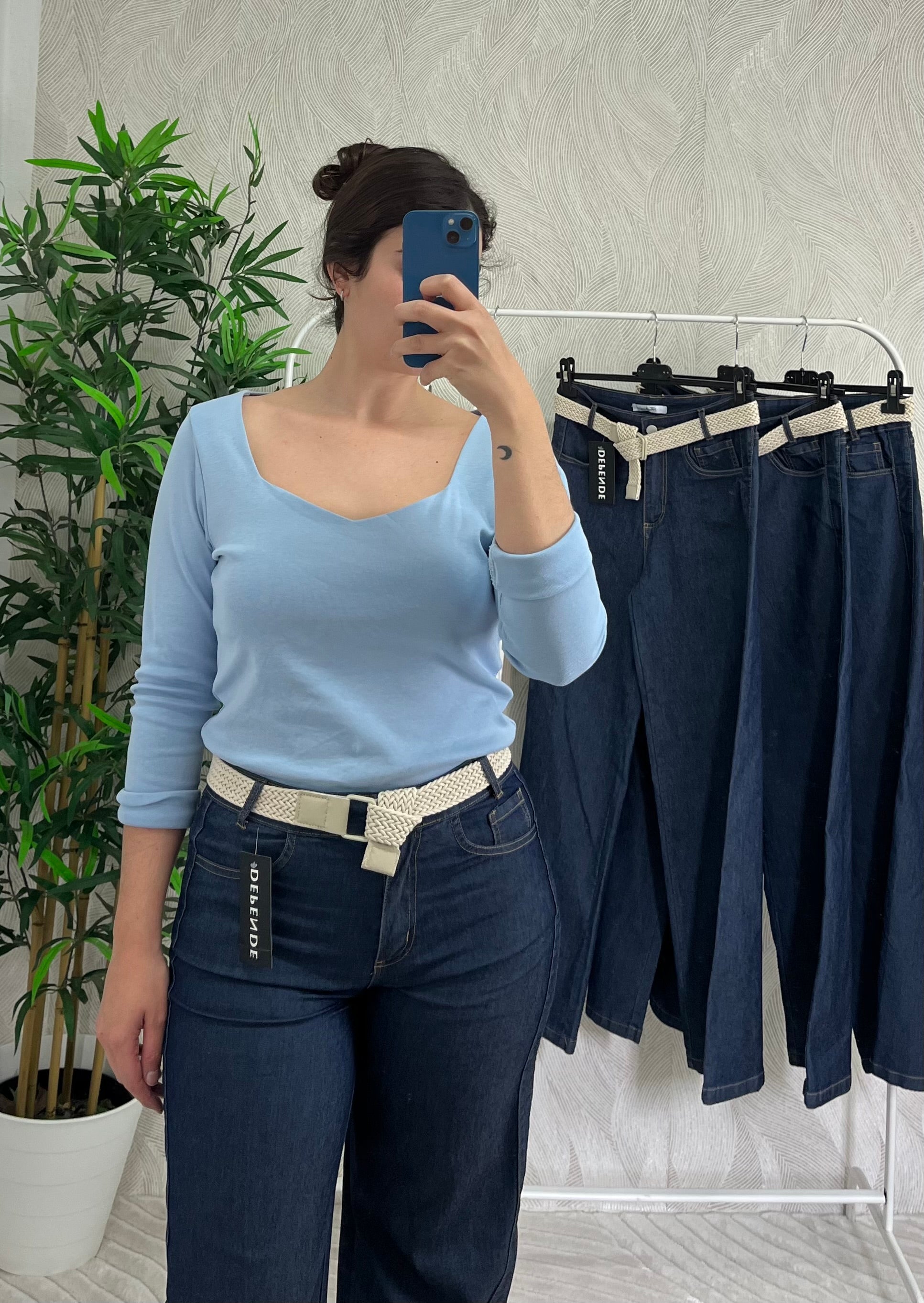 Pantalon vaquero elástico