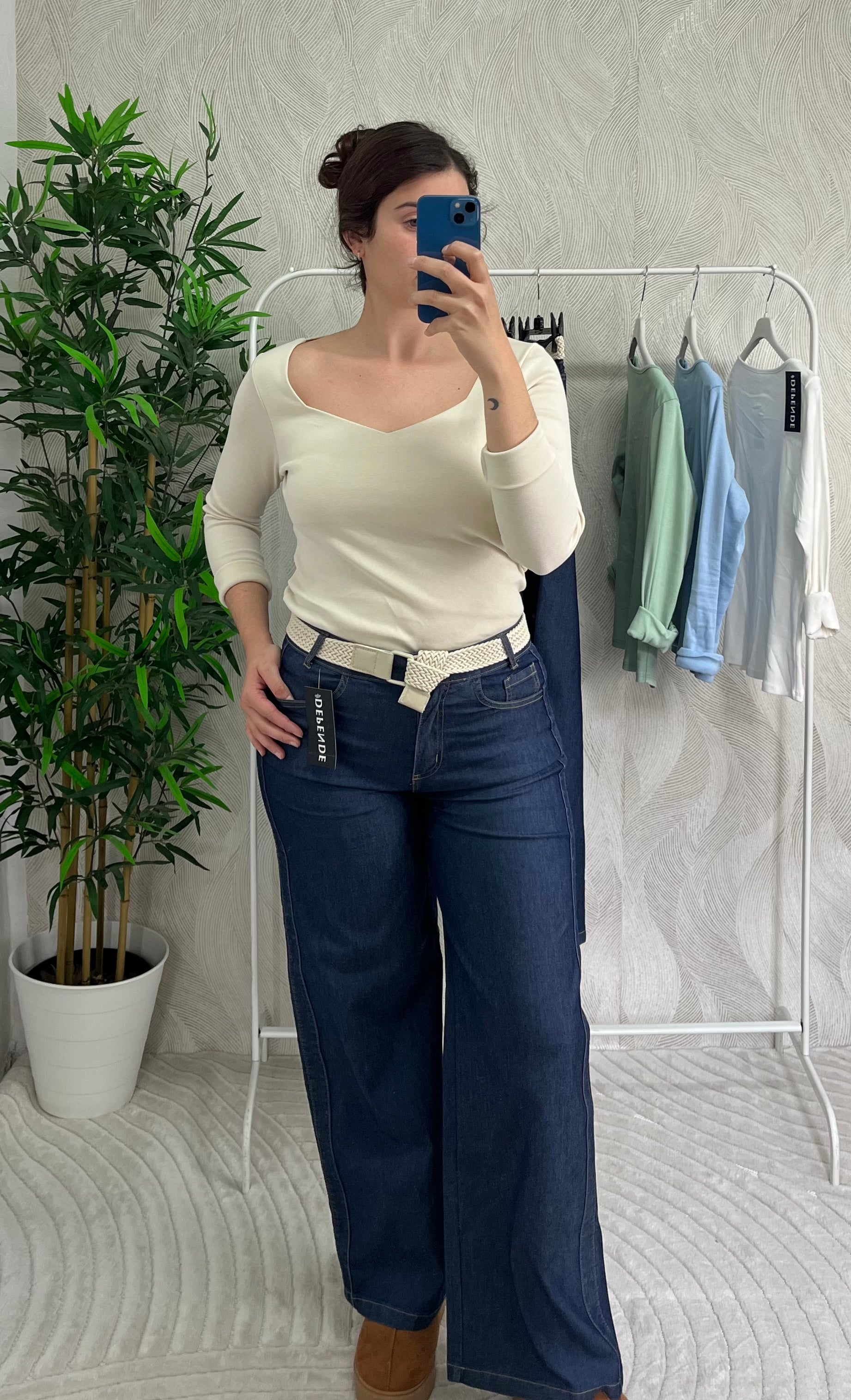 Pantalon vaquero elástico