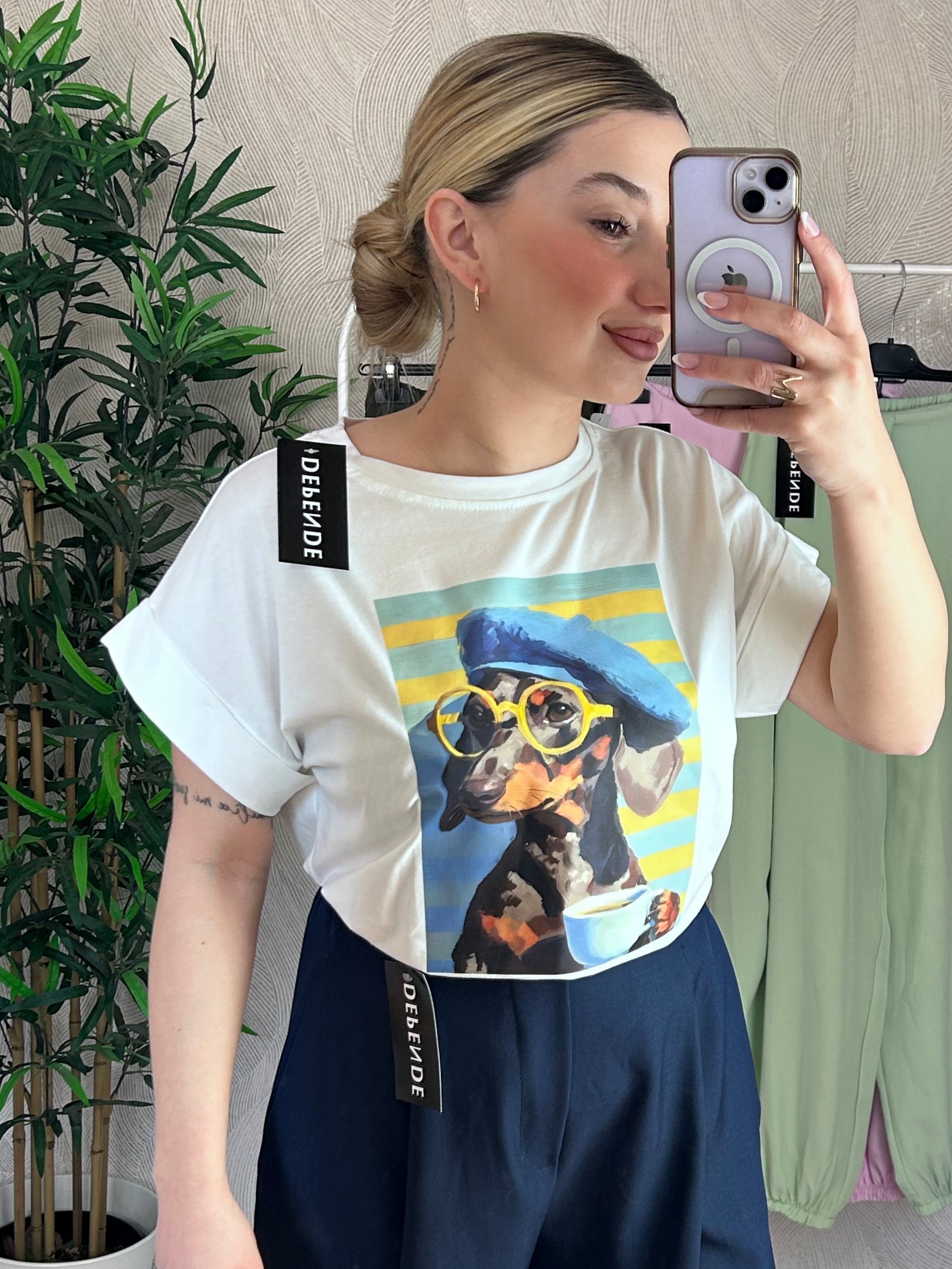 Camiseta doggy coffe